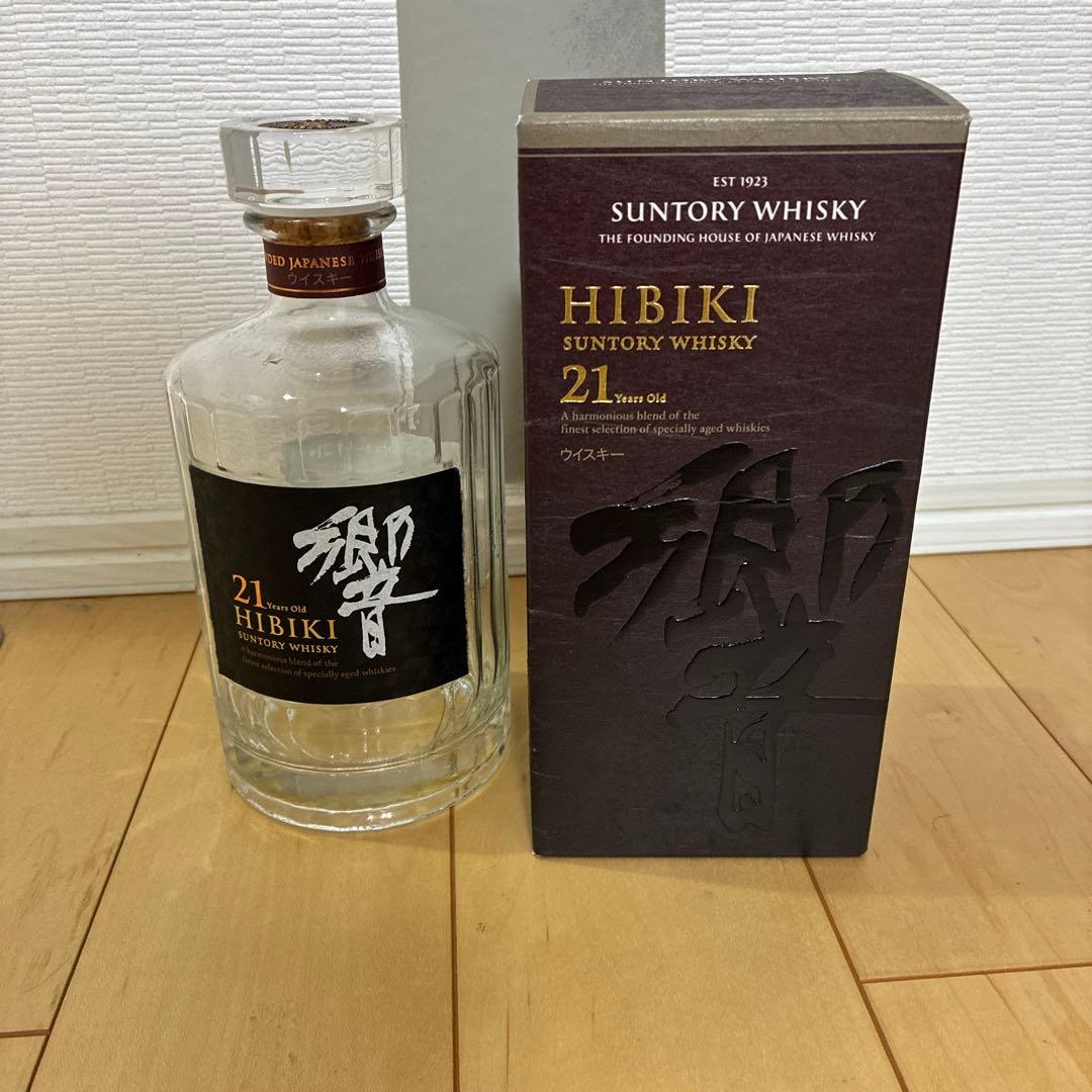 サントリー ウイスキー 響21年 700ml空箱空瓶