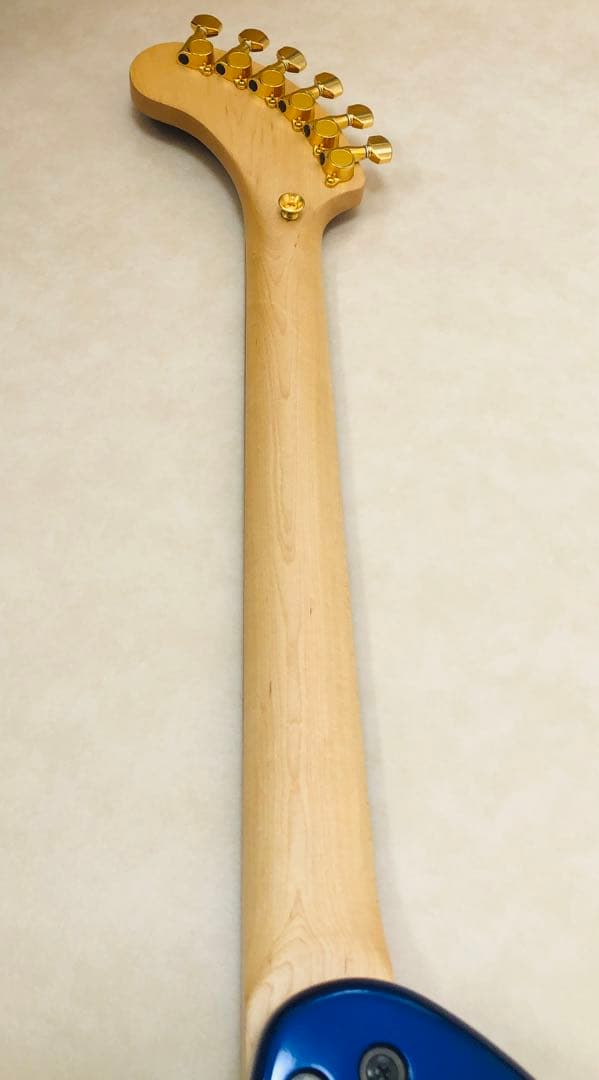 【超美品】ZO-3C メタリックブルー アンプ内蔵ミニギター ソフトケース付