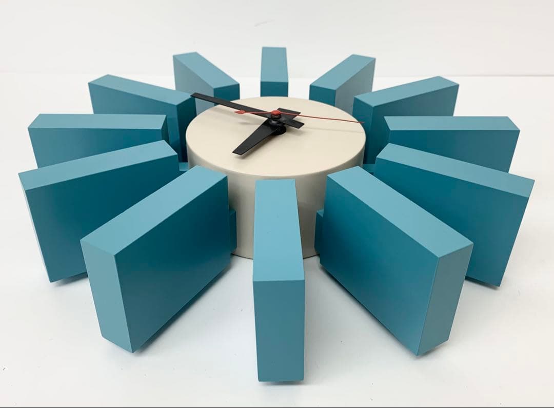X*5様 ジョージネルソン ウォールクロック ブロッククロック 掛時計 動作品
