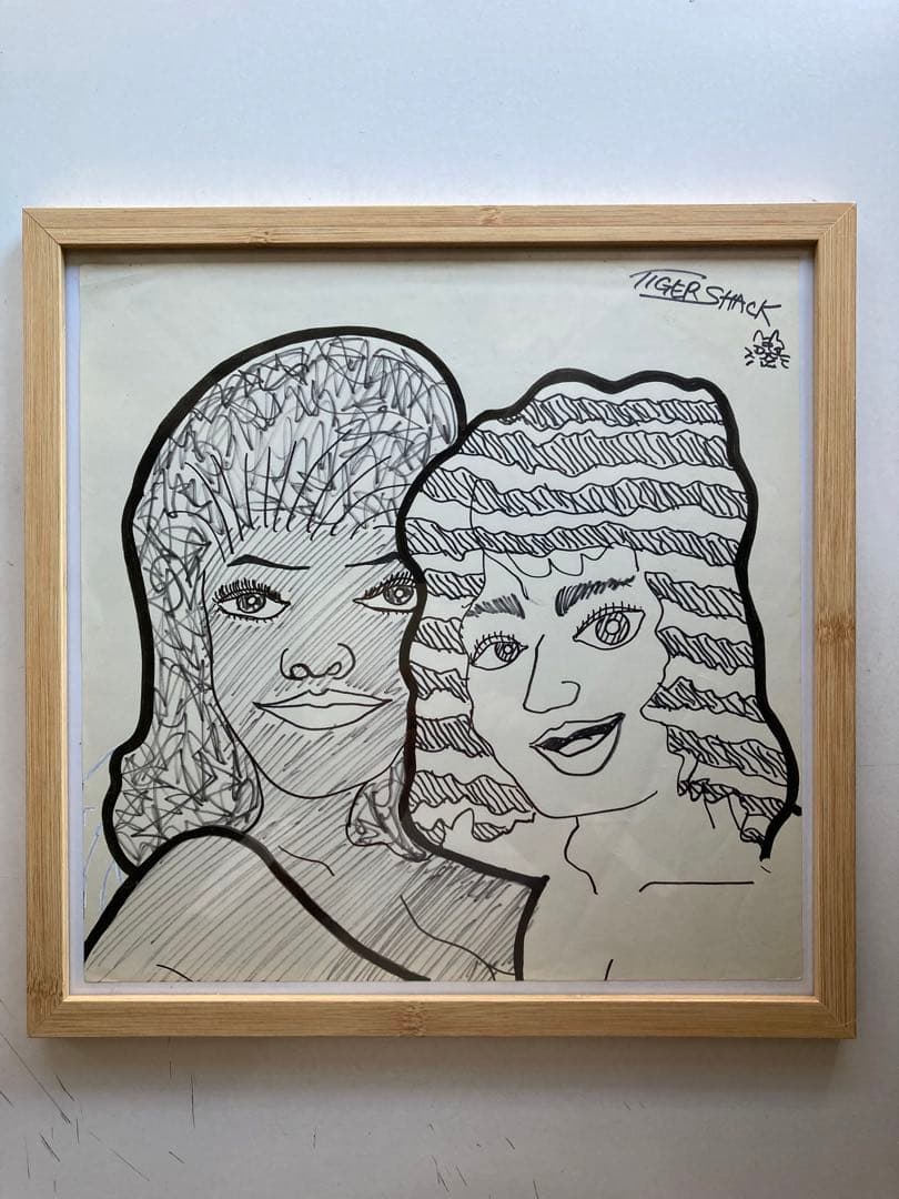 シャックミハラ　現画売ります！黒人シリーズ　30×30cm