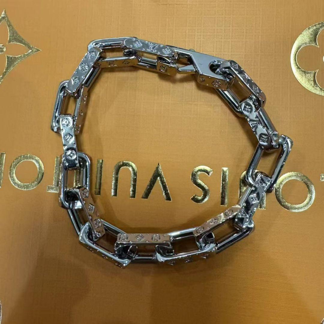 【即決大歓迎】 ブレスレット コリエチェーンモノグラム シルバー