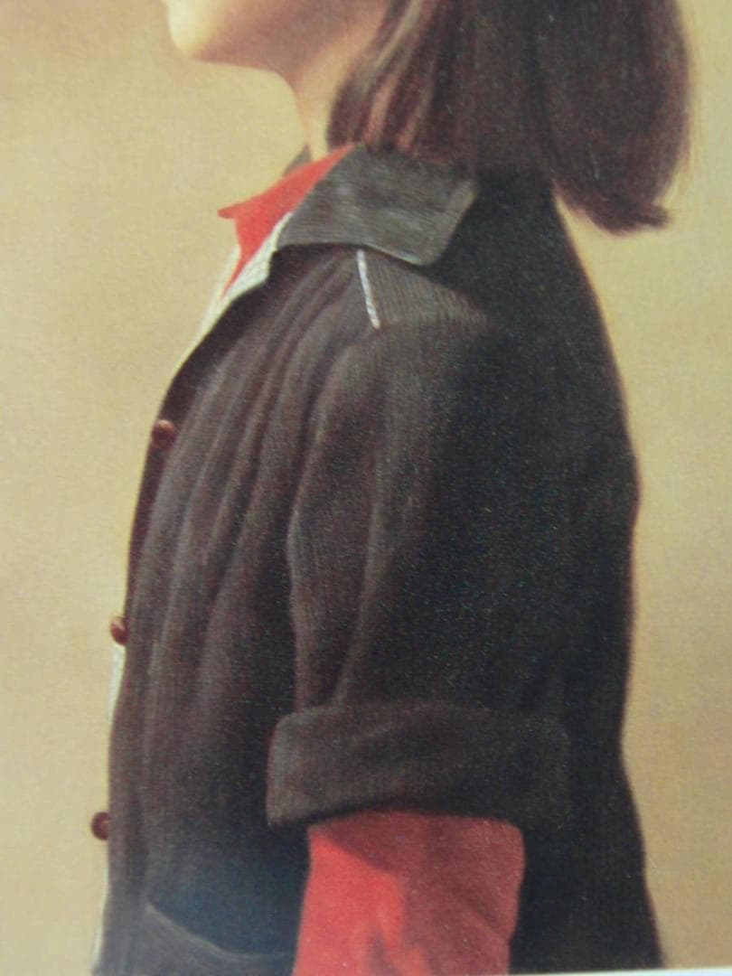 森本 草介　「青い上衣」、厳選、希少画集・額装画、人気作品、新品高級額 額装付