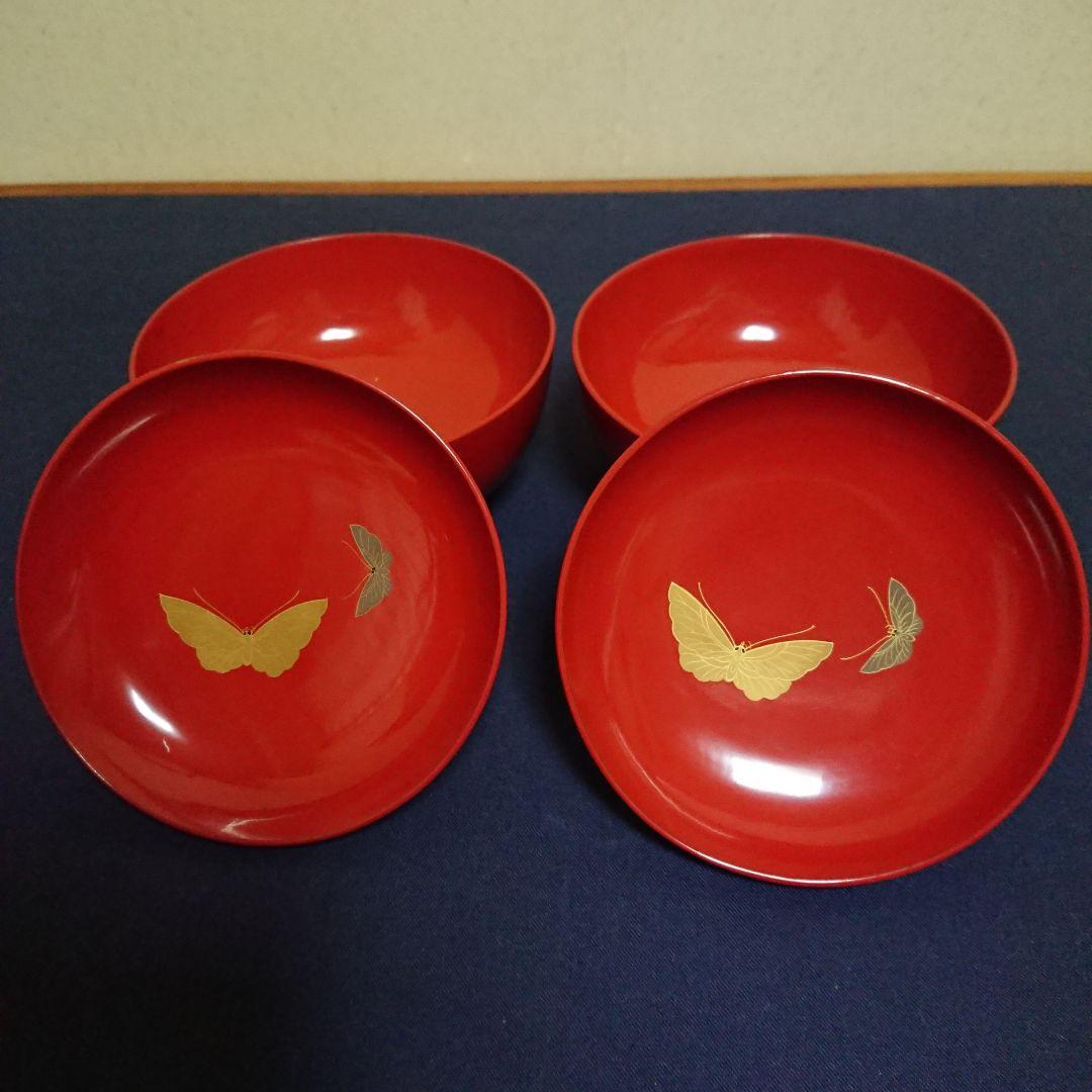 天然木本漆 煮物椀 2客