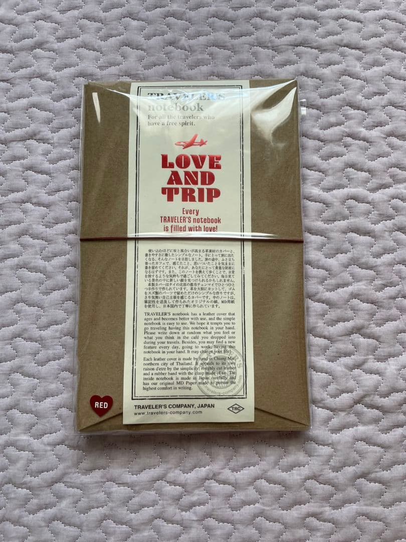 トラベラーズノート レギュラーサイズ LOVEANDTRIP レッド
