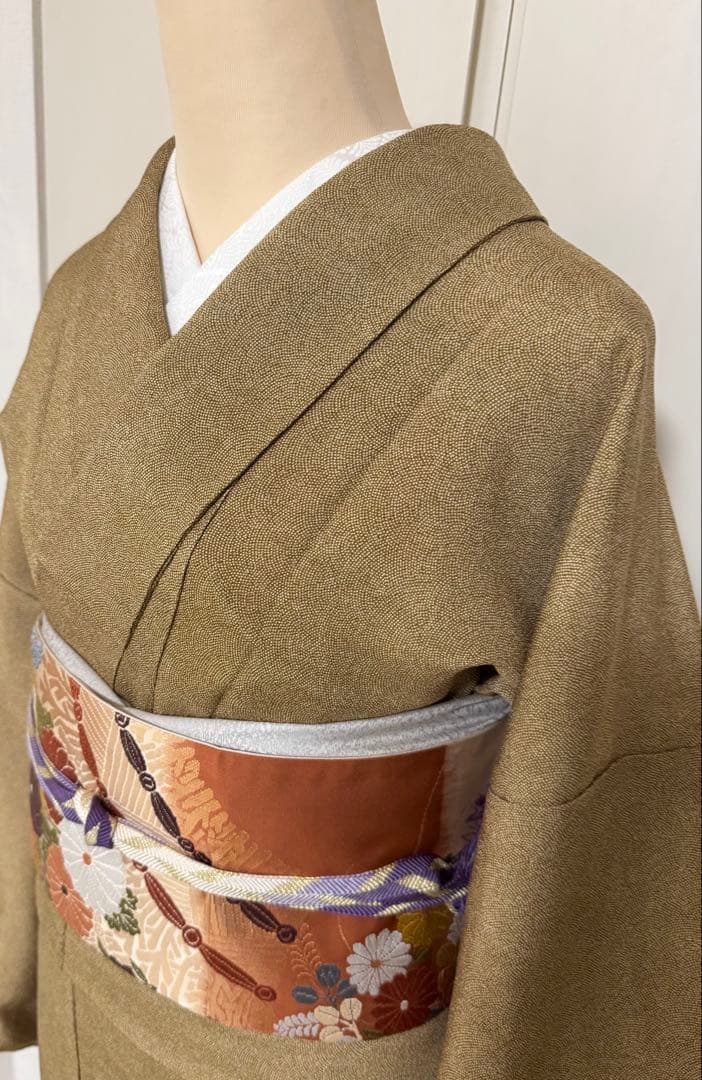 江戸小紋　＜池田深光＞作　縮緬地　鮫小紋