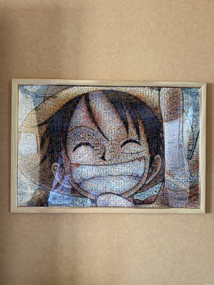 【2025.12.26完成品】ルフィ　1000ピース　モザイクアート　パズル