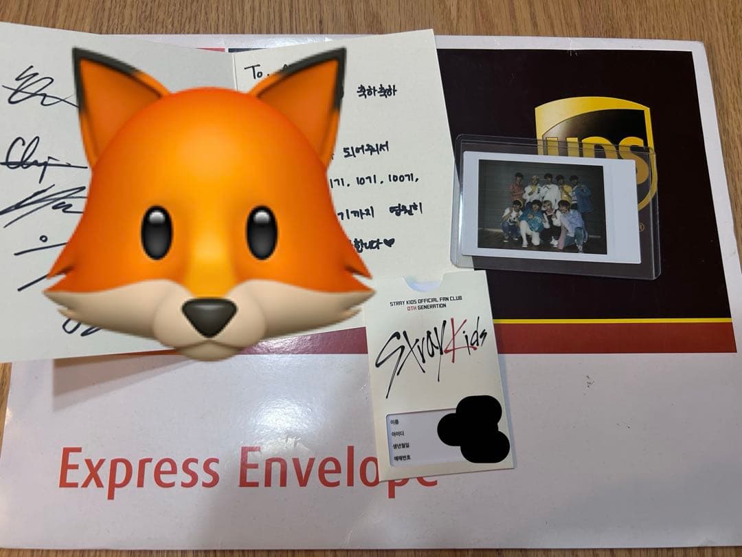 Stray Kids 直筆サイン入り手紙&チェキ