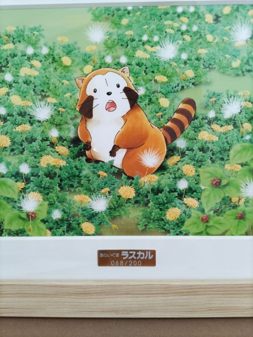 あらいぐまラスカル　複製原画　キャラファイングラフ　限定版