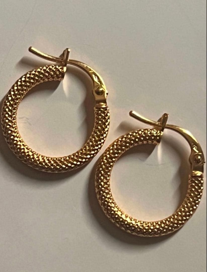 K18金(750) フープピアス