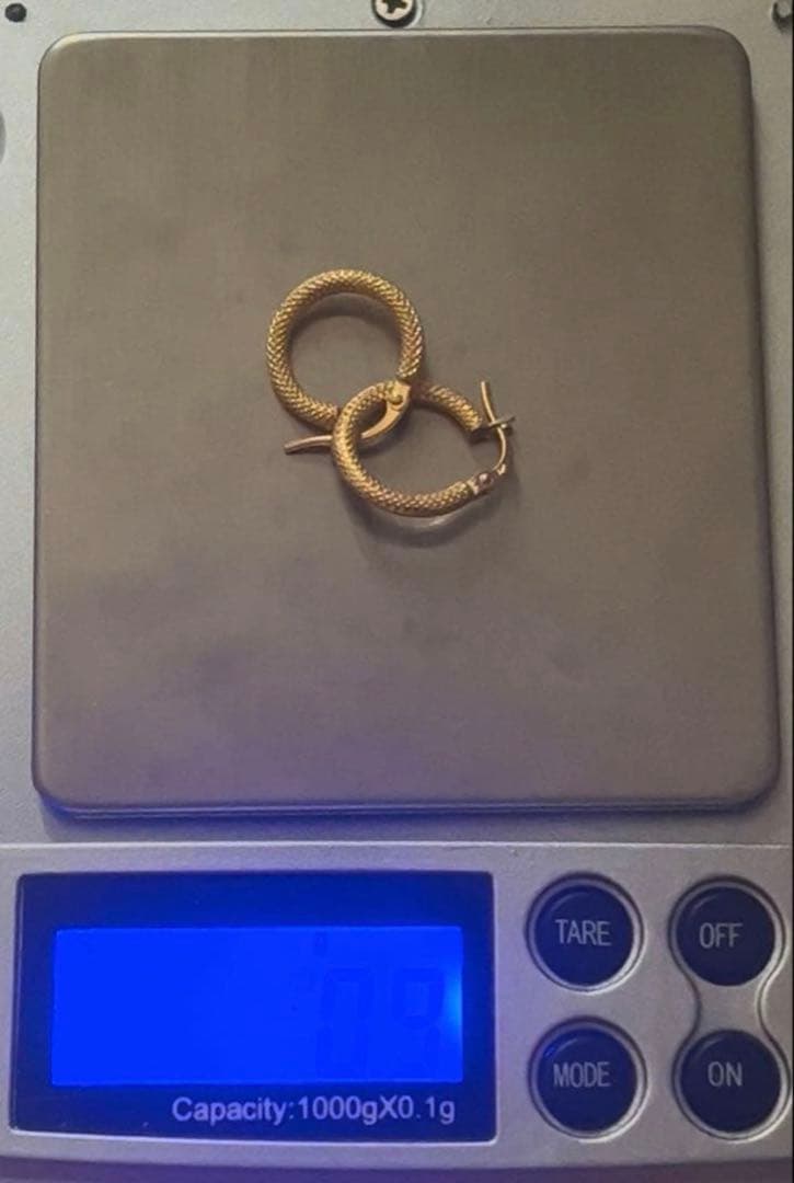 K18金(750) フープピアス