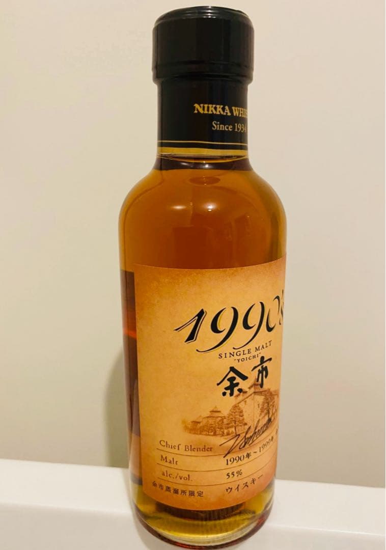 ニッカ 余市 1990’s シングルモルト180ml 55%