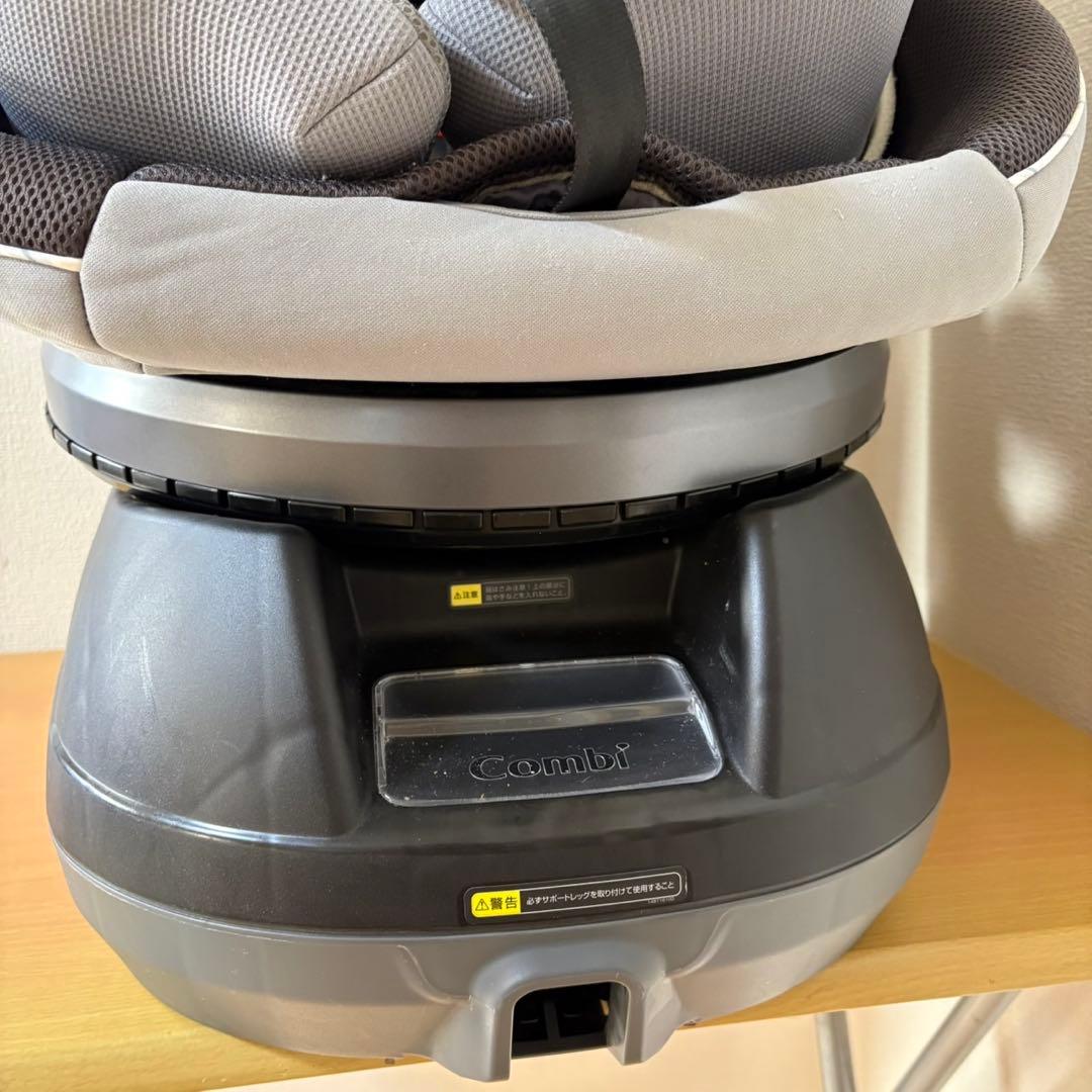 コンビ クルムーヴスマート エッグショックJN-550グレー シートベルト固定