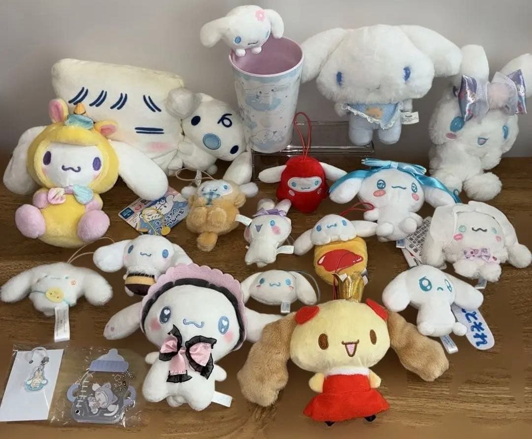 シナモロール不思議の国のぬいぐるみ、お世話セット、グッズ20点セット