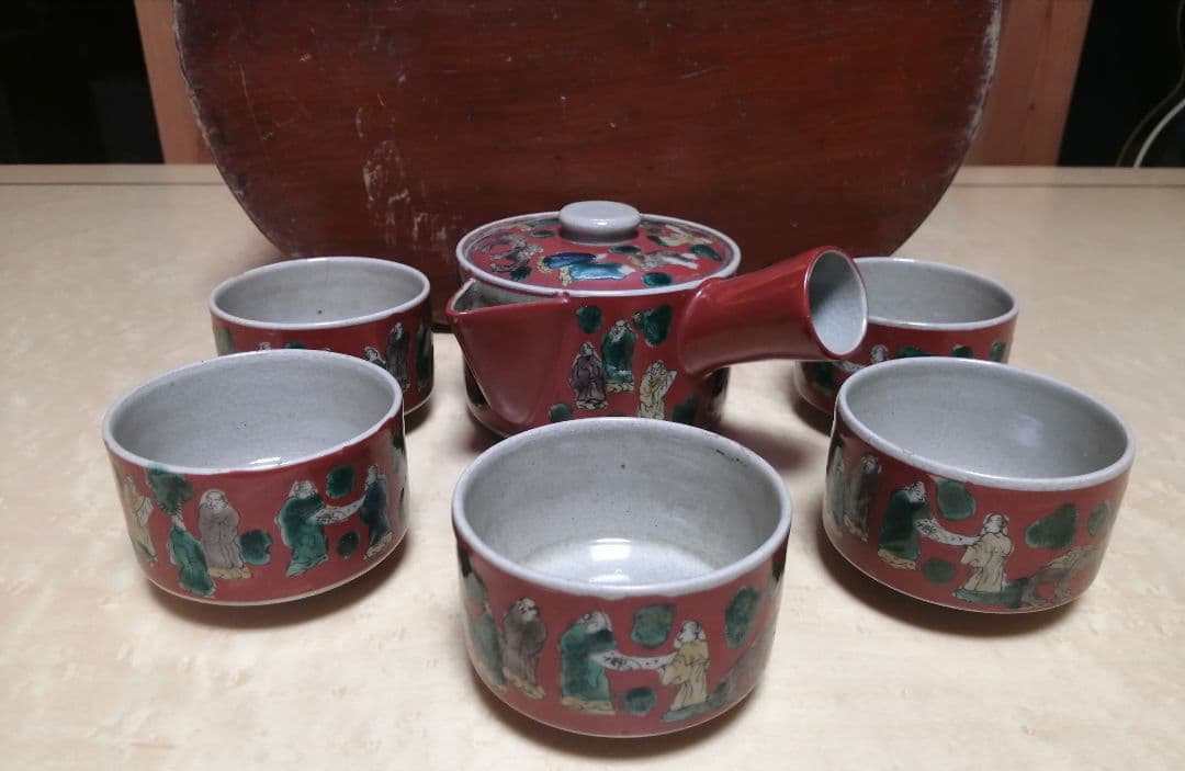 九谷焼　木米　茶器揃セット　青木木米