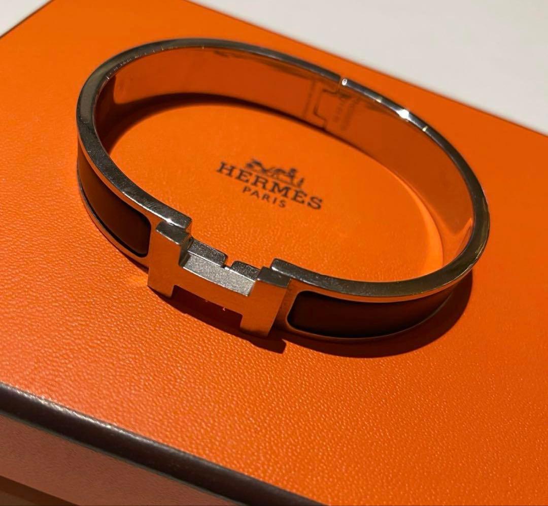 美品 エルメス クリックHH バングル HERMES