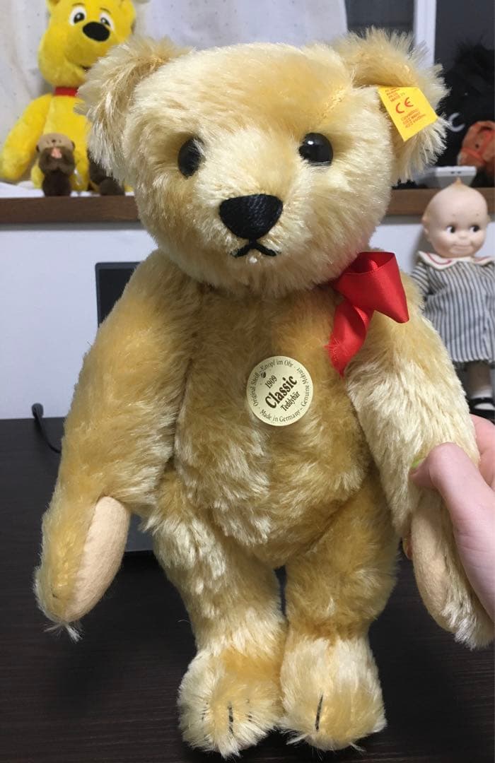 Steiff Teddy 1909 ドイツ製　ぬいぐるみ 内蔵鳴き声 シュタイフ