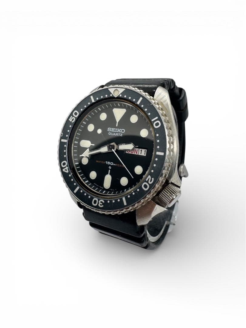 SEIKO 7548-7000 セイコー ダイバー 腕時計 ブラック文字盤