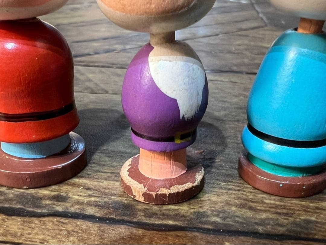 激レア 希少 ディズニー こけし セット 昭和レトロ 木製 人形 インテリア