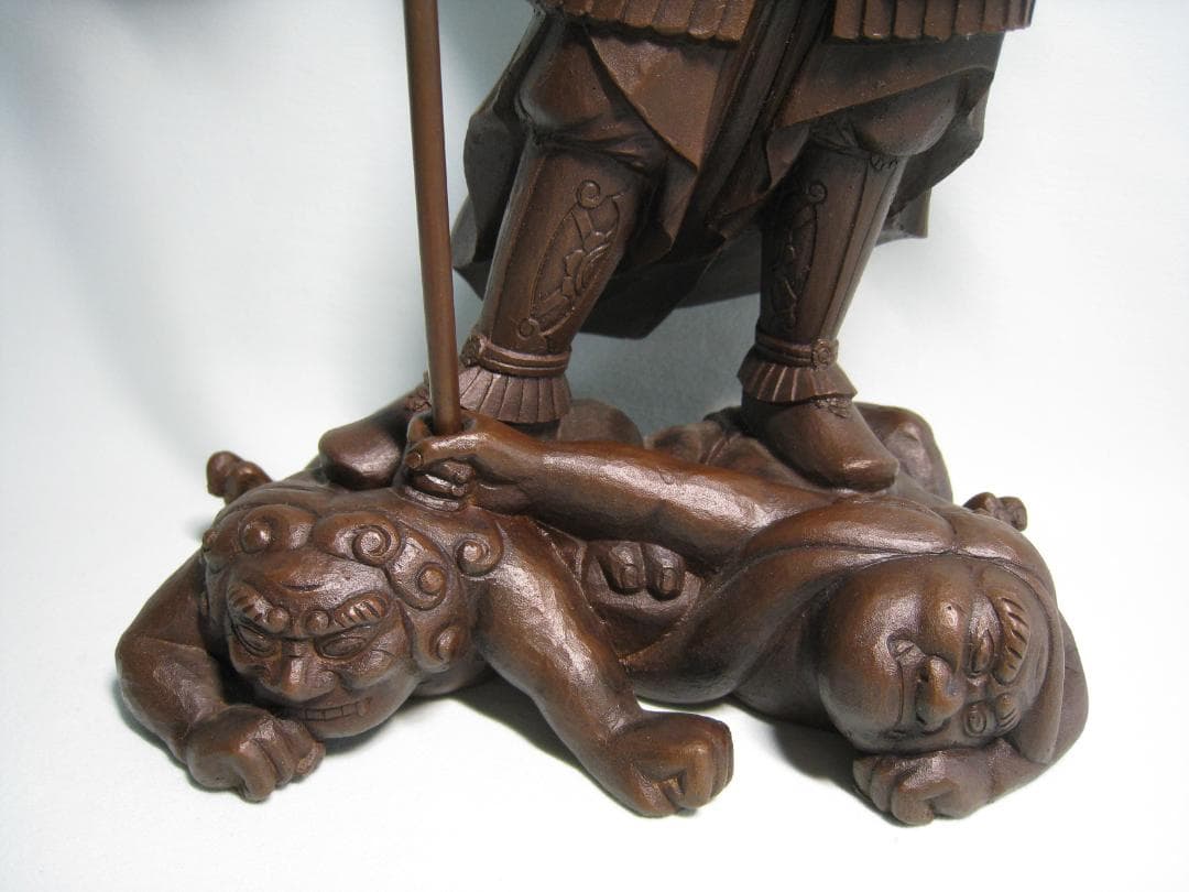 ブロンズ製【毘沙門天立像 】京仏師今来田圓篁作　国宝運慶作毘沙門天立像写し　守護