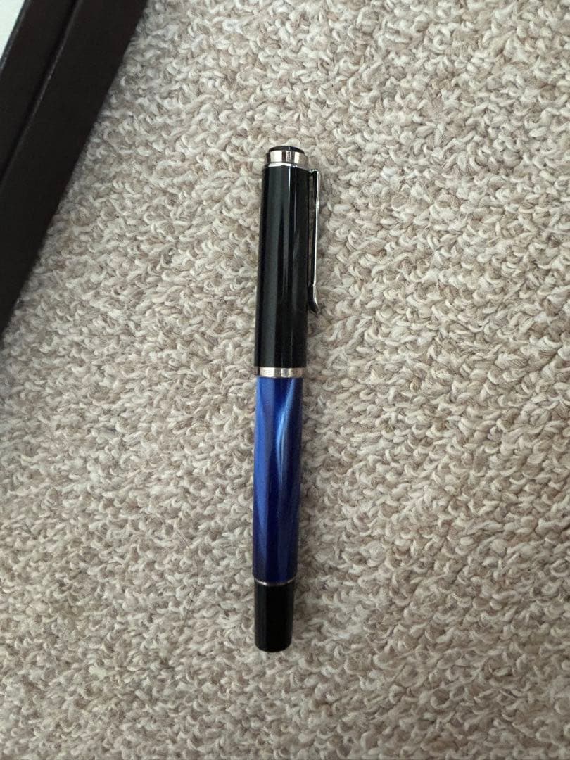 Pelikan ペリカン 万年筆 F字 M205 マーブルブルー　箱付き