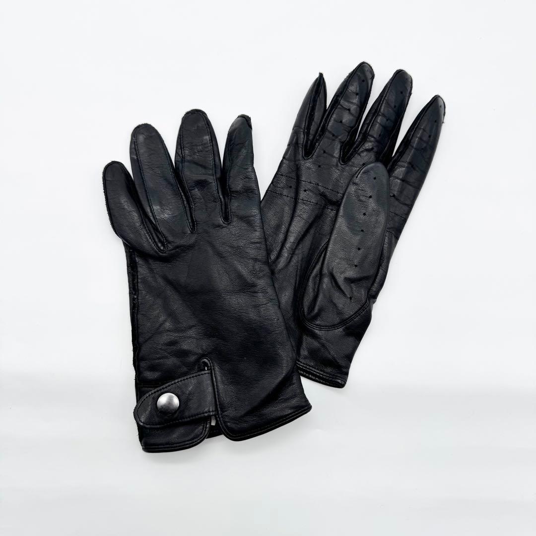 Yohji Yamamoto POUR HOMME レザーグローブ 手袋 ボタン