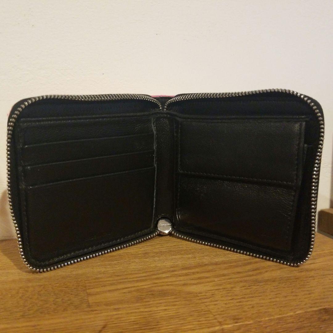 【美品】MARNI 二つ折り財布 オレンジ ピンク