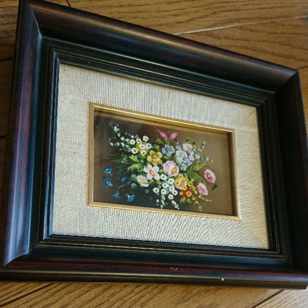 花束！お部屋が、オシャレに！奥行のある油絵！