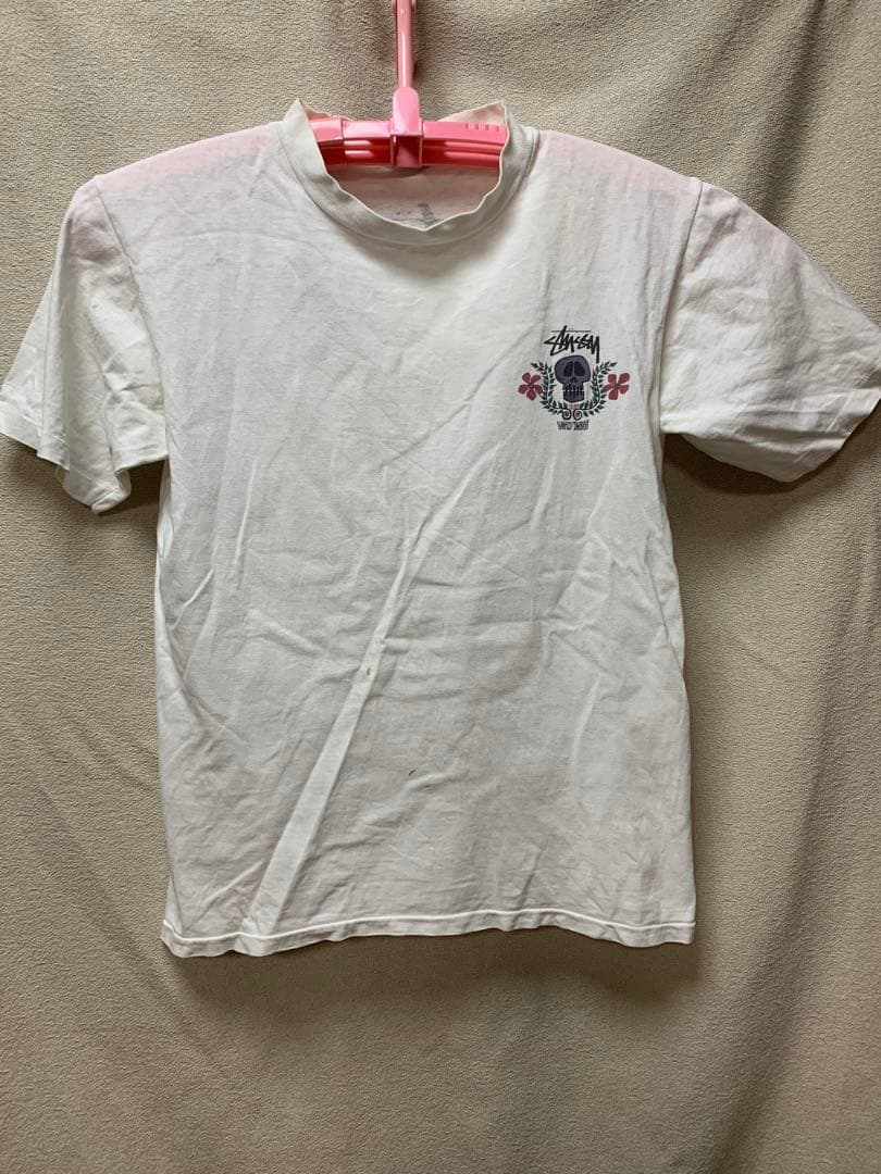 STUSSYオールドステューシー スカル フラワー　Lサイズ