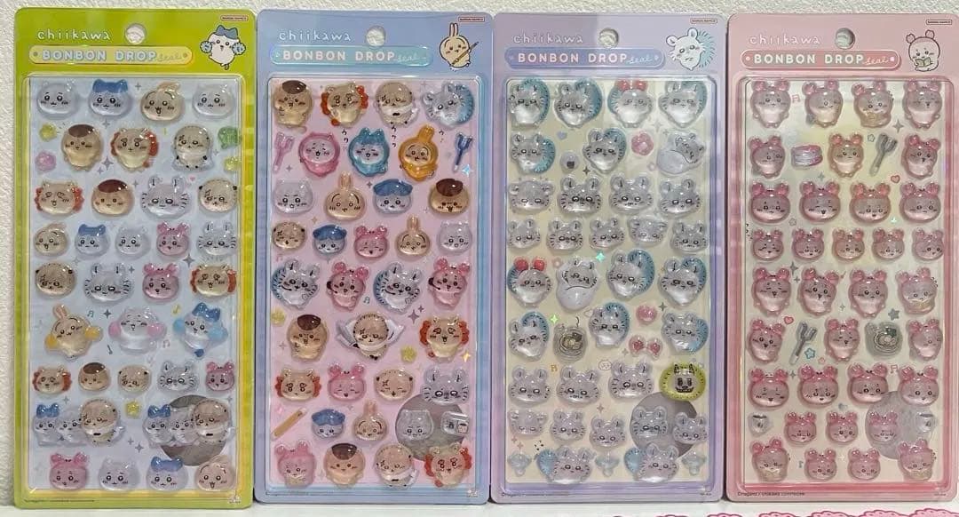 ボンボンドロップシール ちいかわ 古本屋 モモンガ にこにこ ポーズ ラスト１点