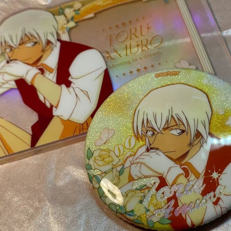 ❤️名探偵コナン 安室透 中国限定 グリッター 缶バッジ❤️