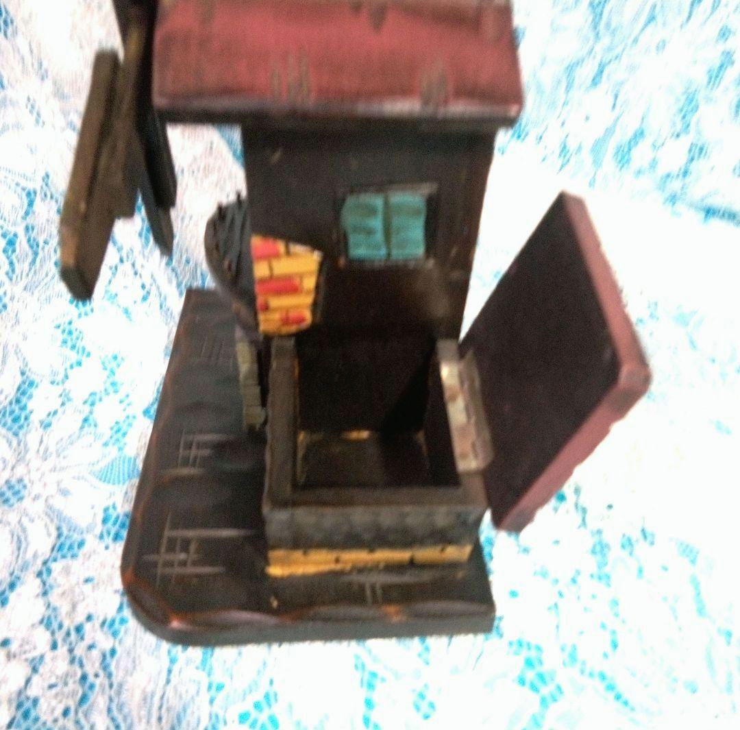 風車小屋のオルゴール　木製　手彫り 曲目　♪エリーゼのために