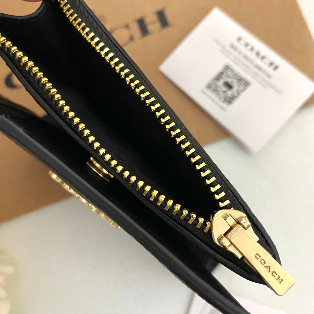 新品　正規品☆COACH コーチ　折り財布　ブラウン シグネチャー 二つ折り財布