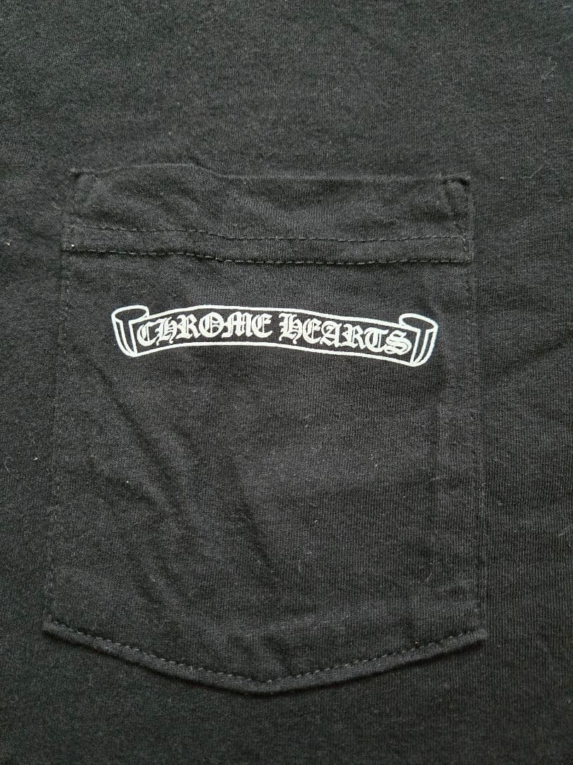 クロムハーツ Tシャツ 黒 CHROME HEARTS ポケット付