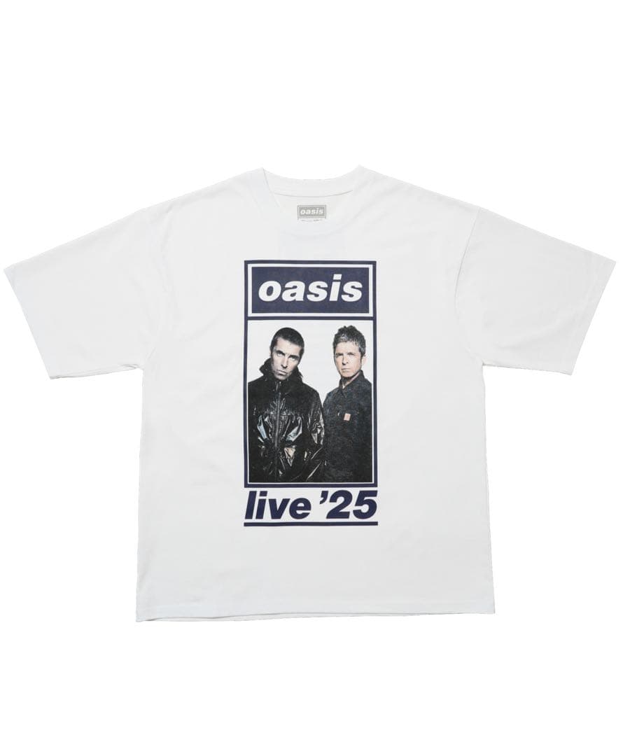 oasis live '25 Photo UKデザイン Tシャツ ホワイトXL