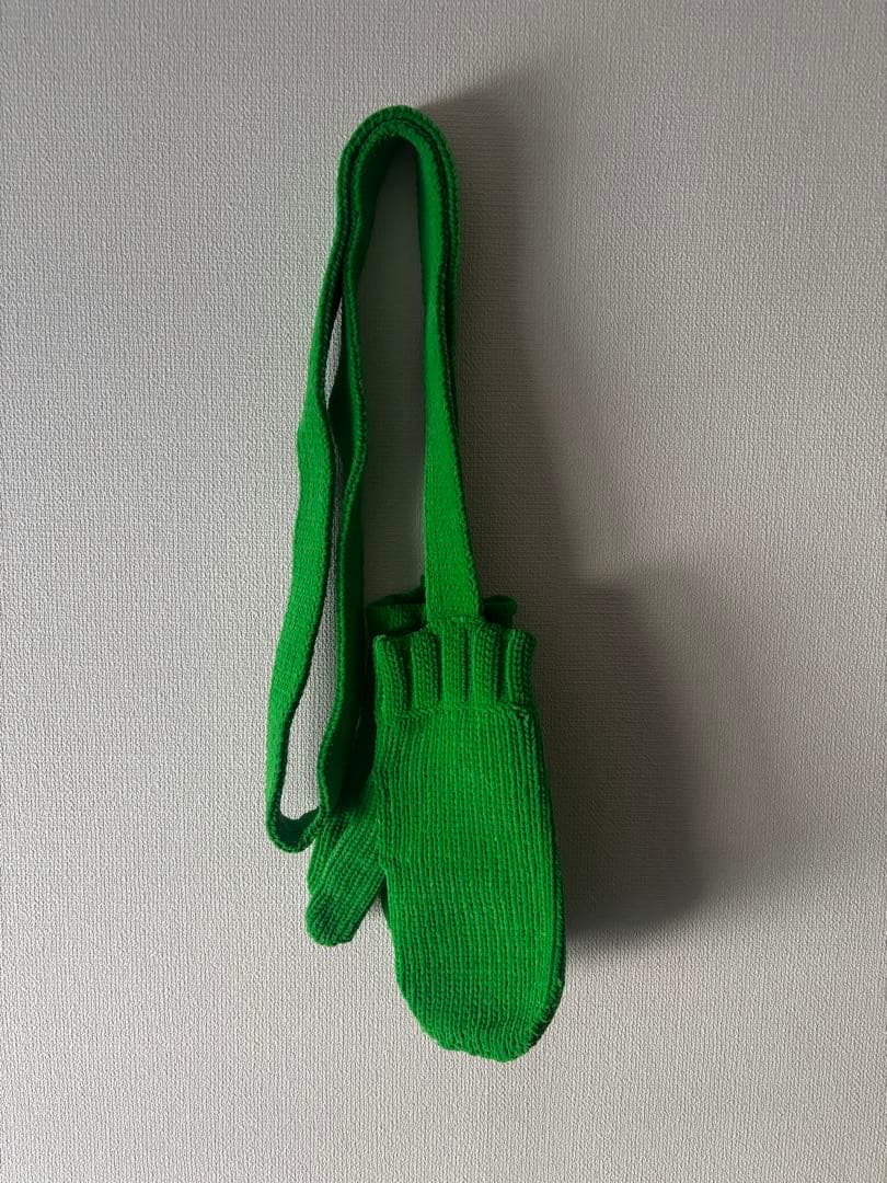 ボッテガヴェネタ　ヘビーウェイトシェニールグローブミトン手袋