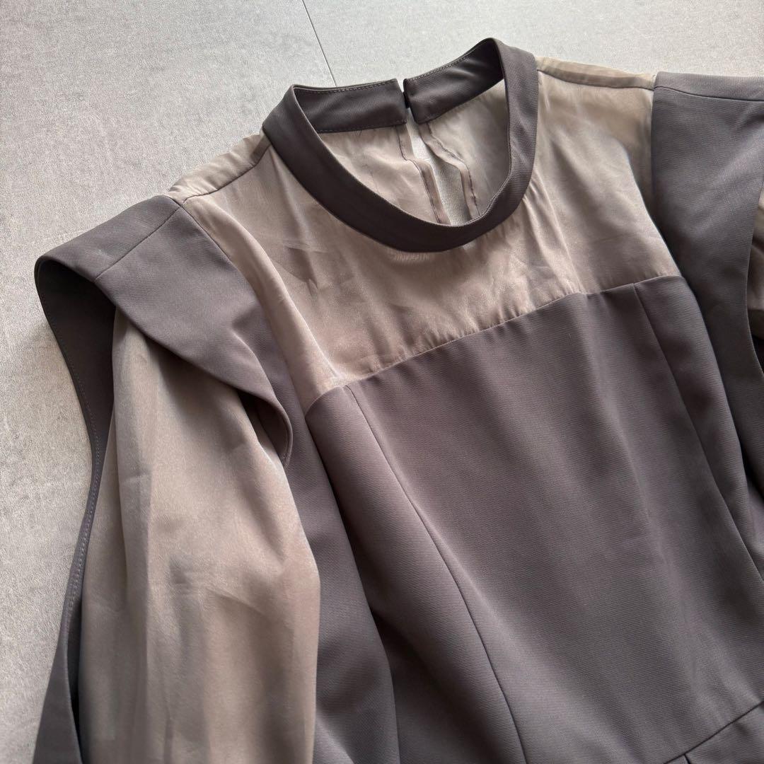 ルイルエ スリットスリーブ ペプラムトップス セットアップ 結婚式 オケージョン