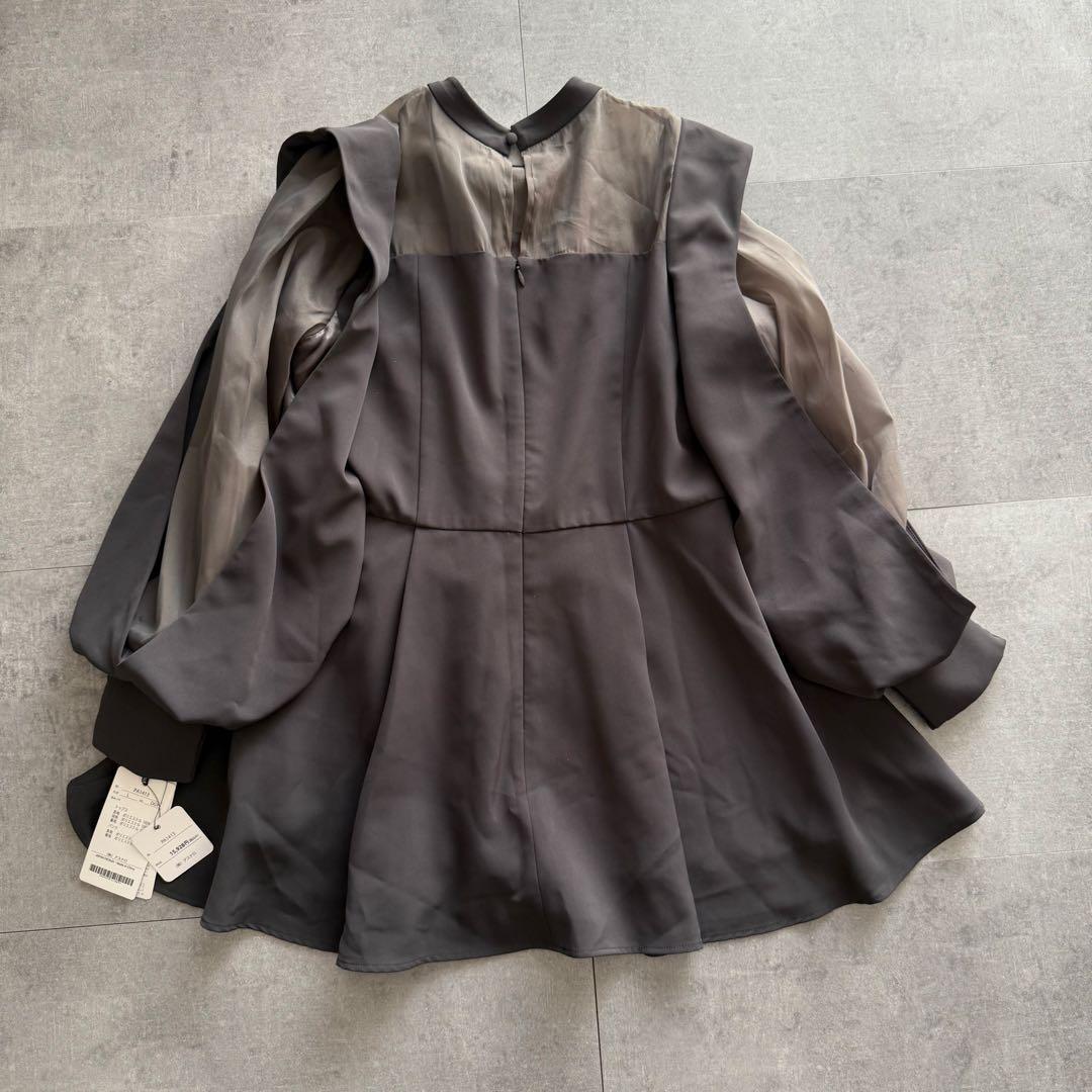 ルイルエ スリットスリーブ ペプラムトップス セットアップ 結婚式 オケージョン