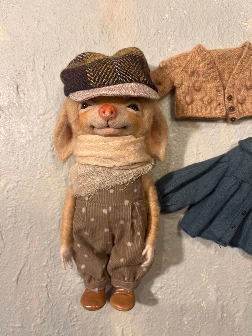 フェイさん　羊毛フェルトドール　アウトフィット付き