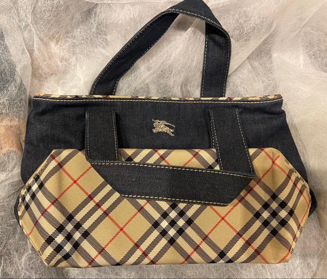 BURBERRY blue label デニムミニバッグ