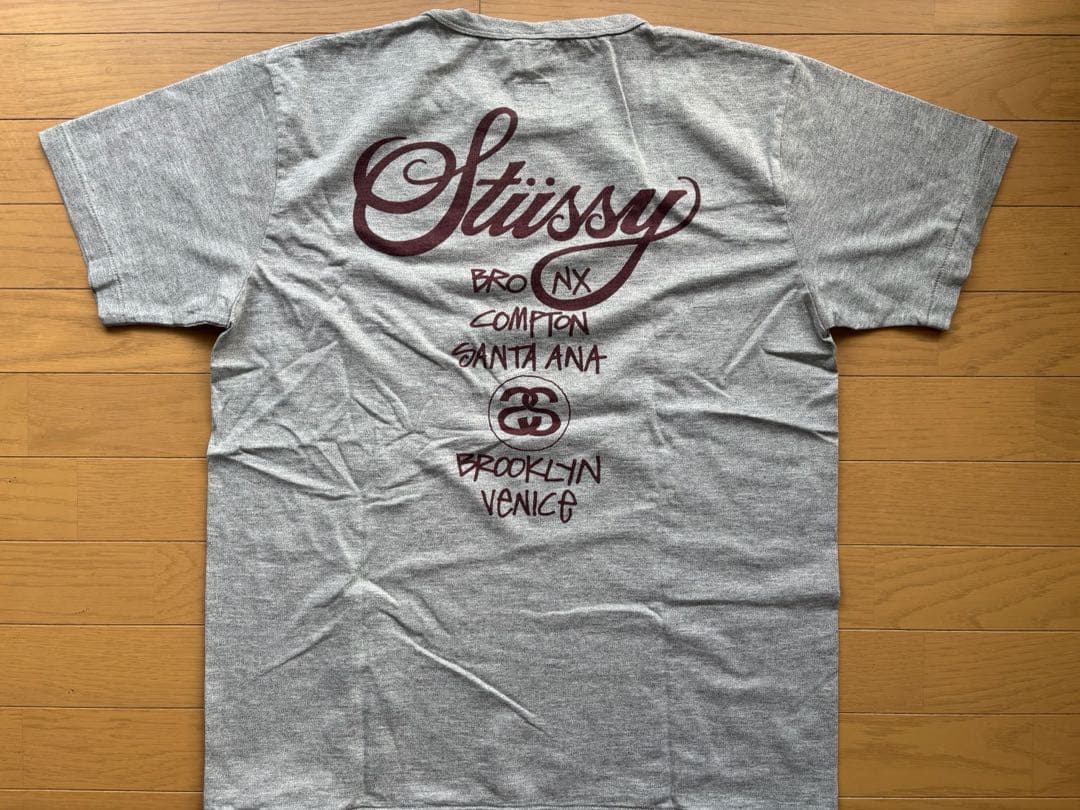 STUSSY × Champion Rochester Tシャツ グレー XL