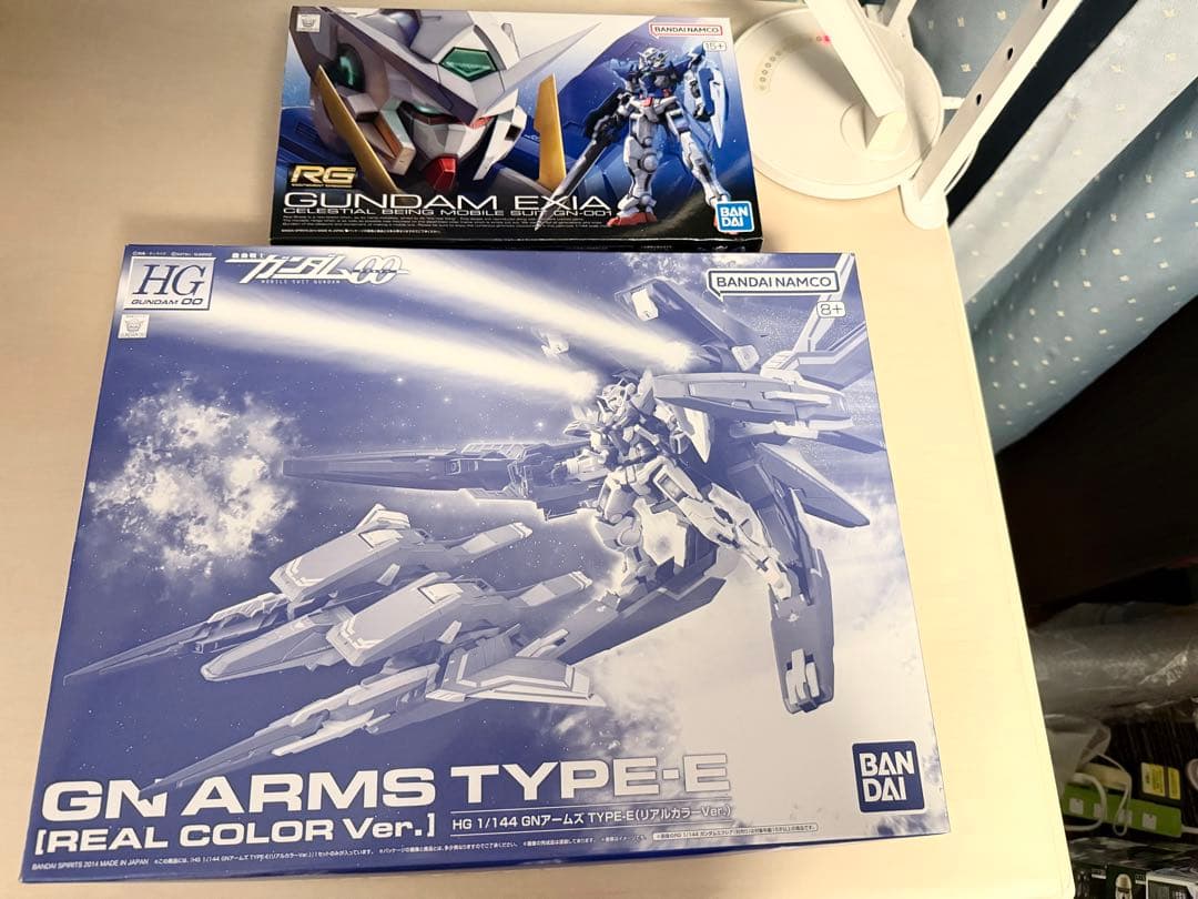 HG GNアームズ TYPE-E〔REAL COLOR〕＆RGガンダム エクシア