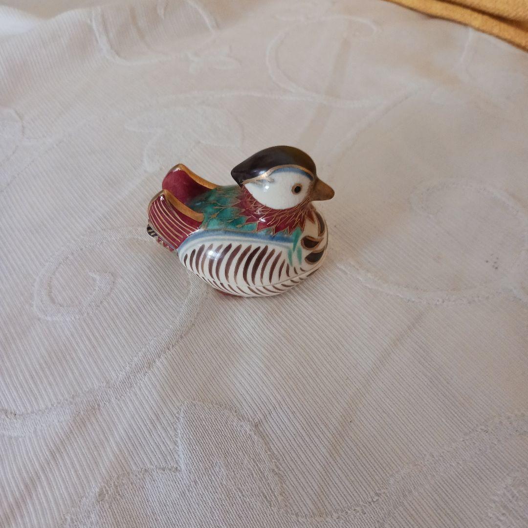 陶器製 鴛鴦香合