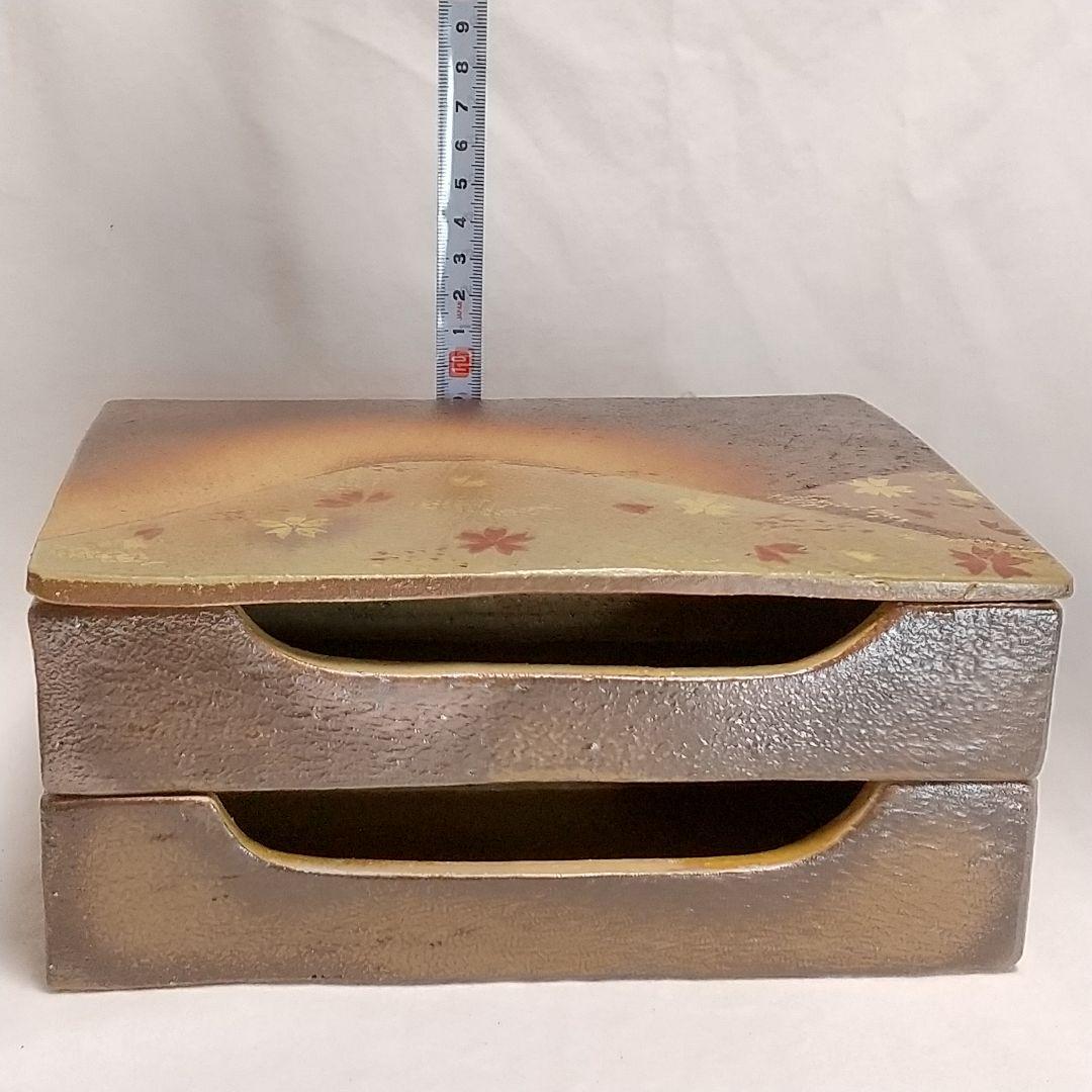 杉原祥公 桜 累箱（かさねばこ） 丹波立杭焼 共箱付