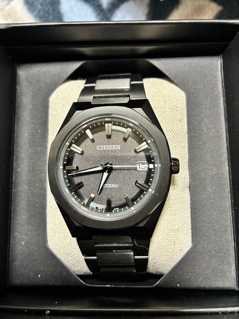 CITIZEN エコドライブ ソーラー電波腕時計 ブラック