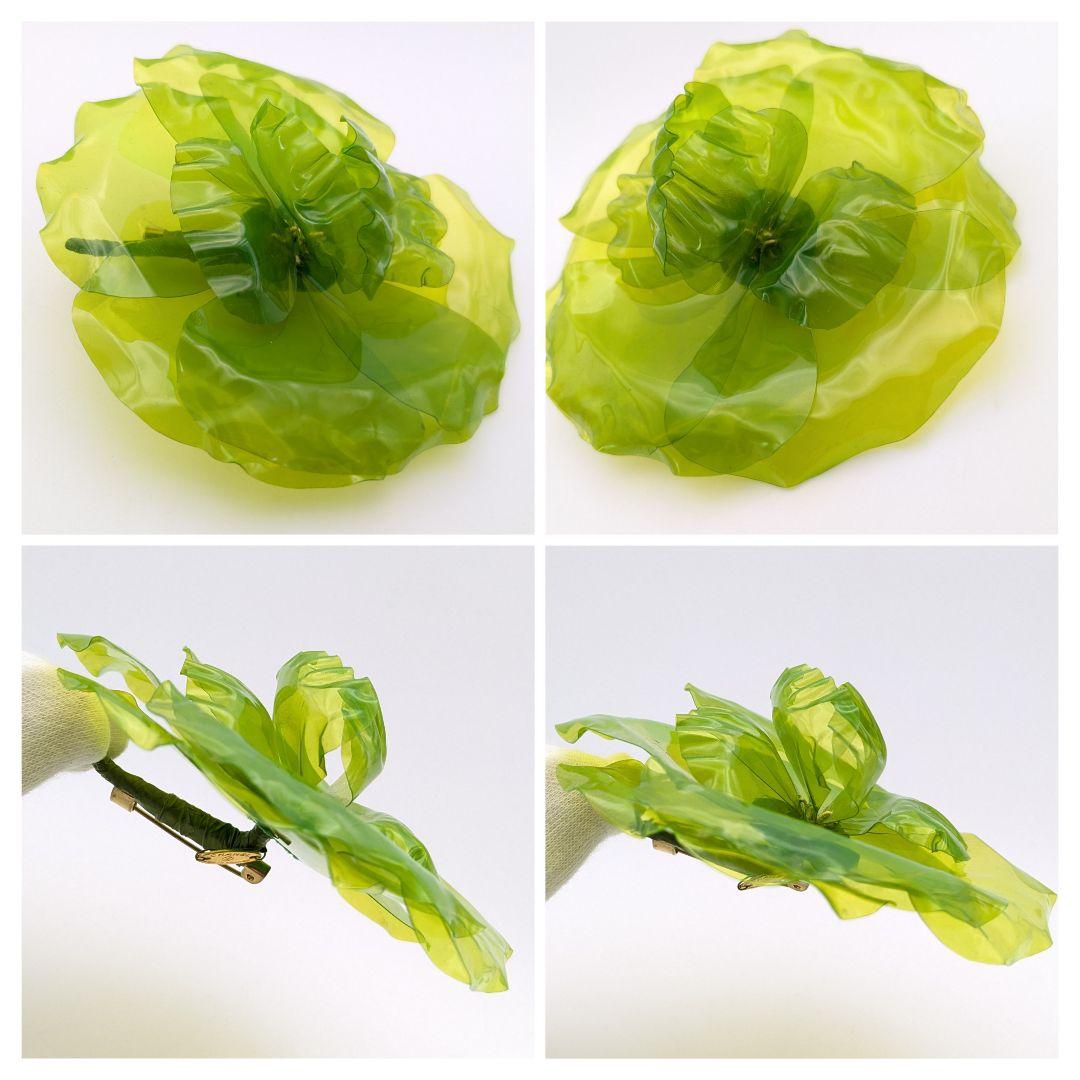 シャネル CHANEL カメリア プラスチック ブローチ コサージュ 箱付