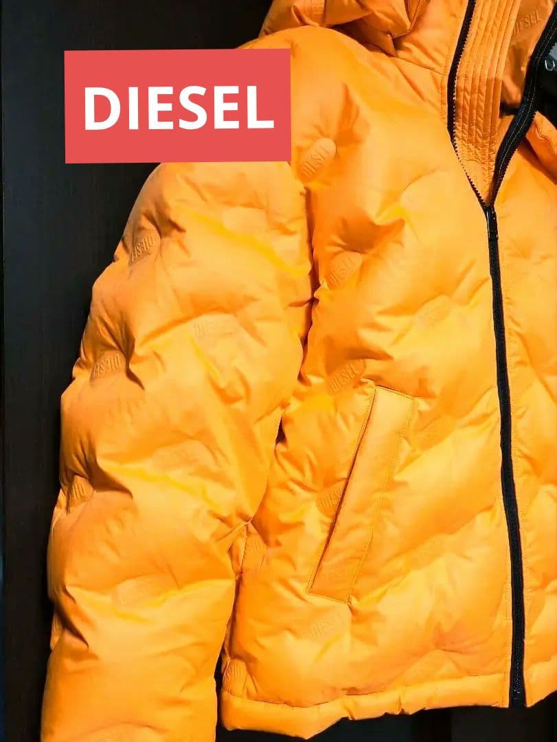 【新品同様】DIESEL オレンジ ダウンジャケット