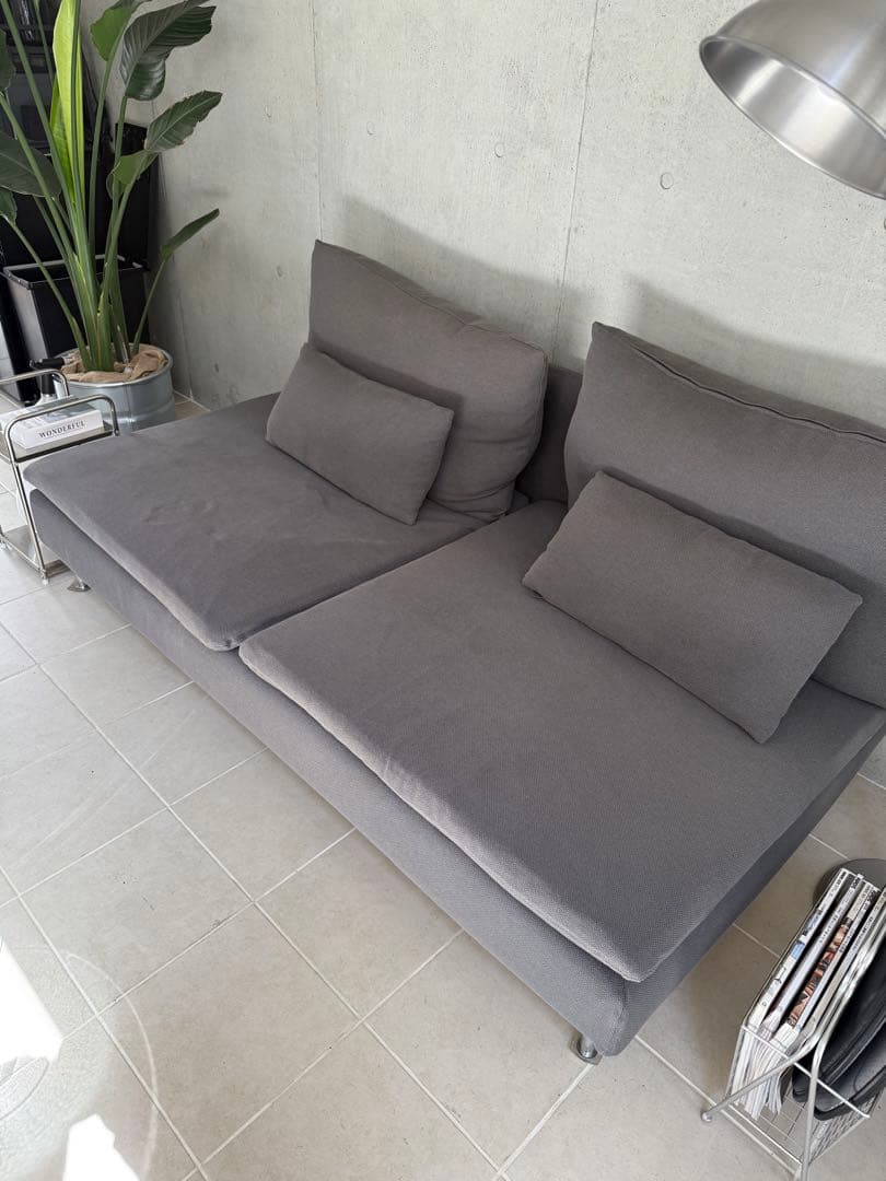 ソーデルハムン　イケア　3人掛けソファ【美品】引き渡しも可