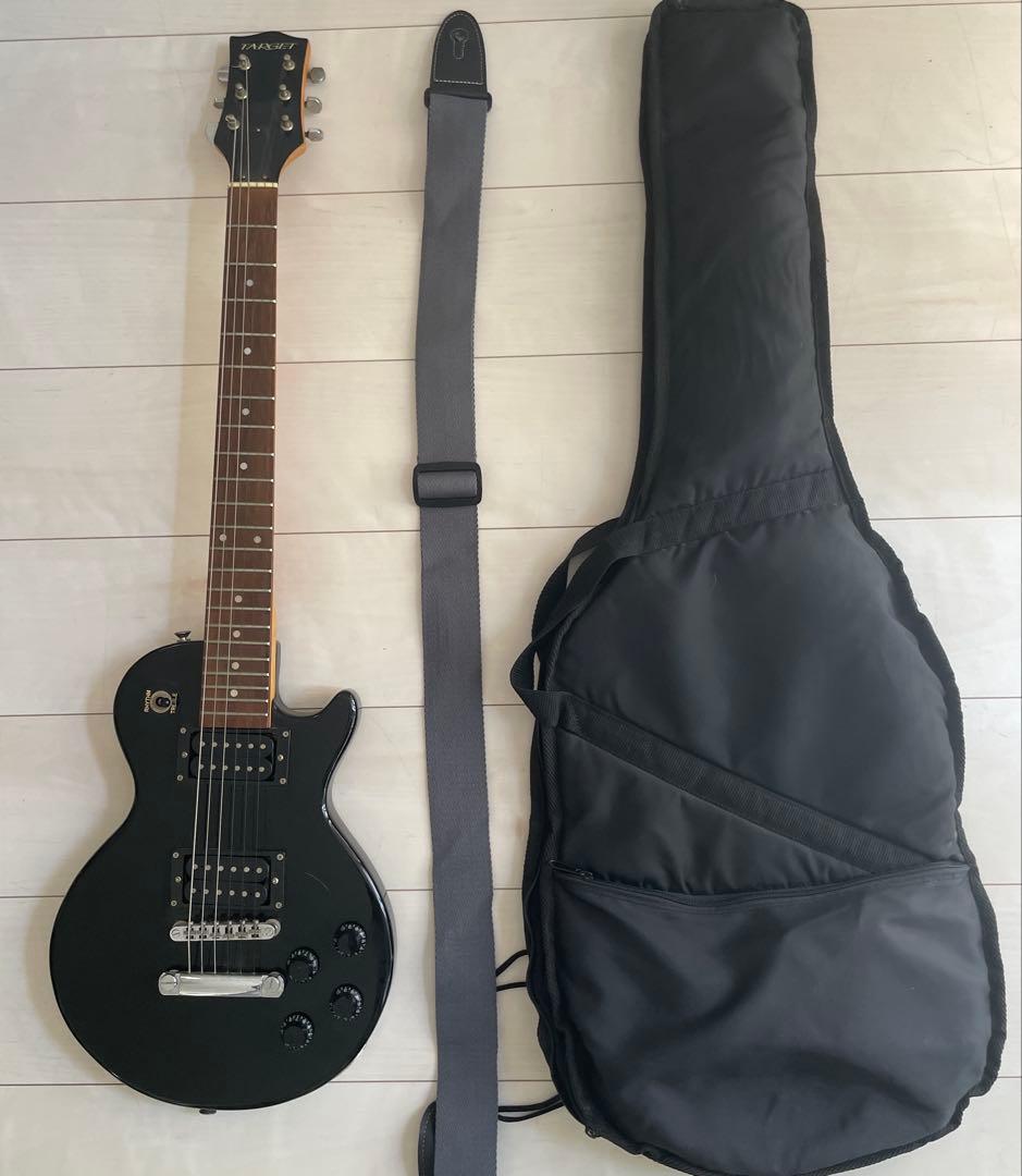 TARGET エレキギター レスポールタイプ ブラック ショートスケール