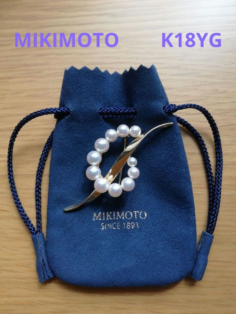 ミキモトブローチk18イエローゴールド愛子様着用✾問い合わせ殺到完売品
