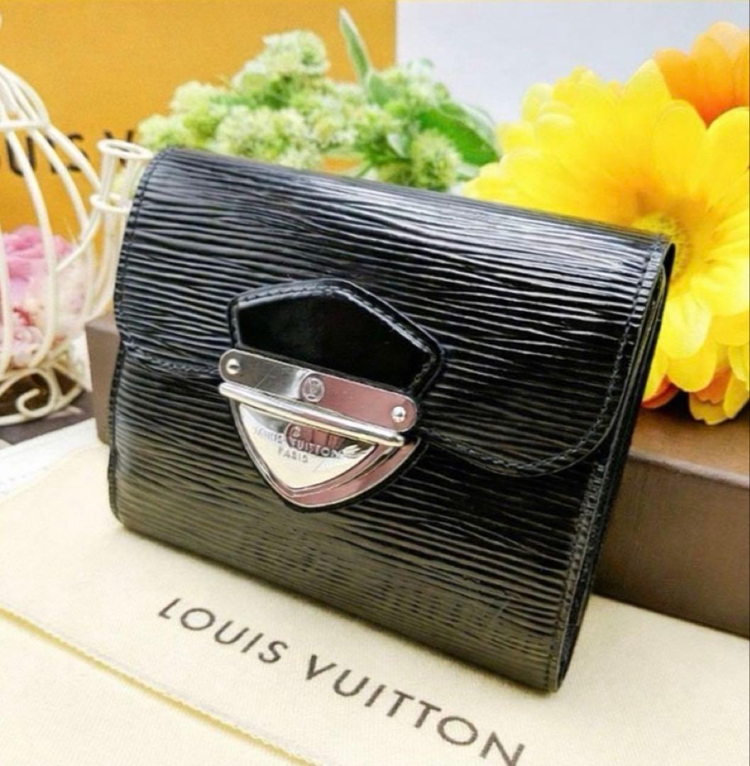 ルイヴィトン エピ ジョイ 二つ折り財布 黒 大人気　クリスマス